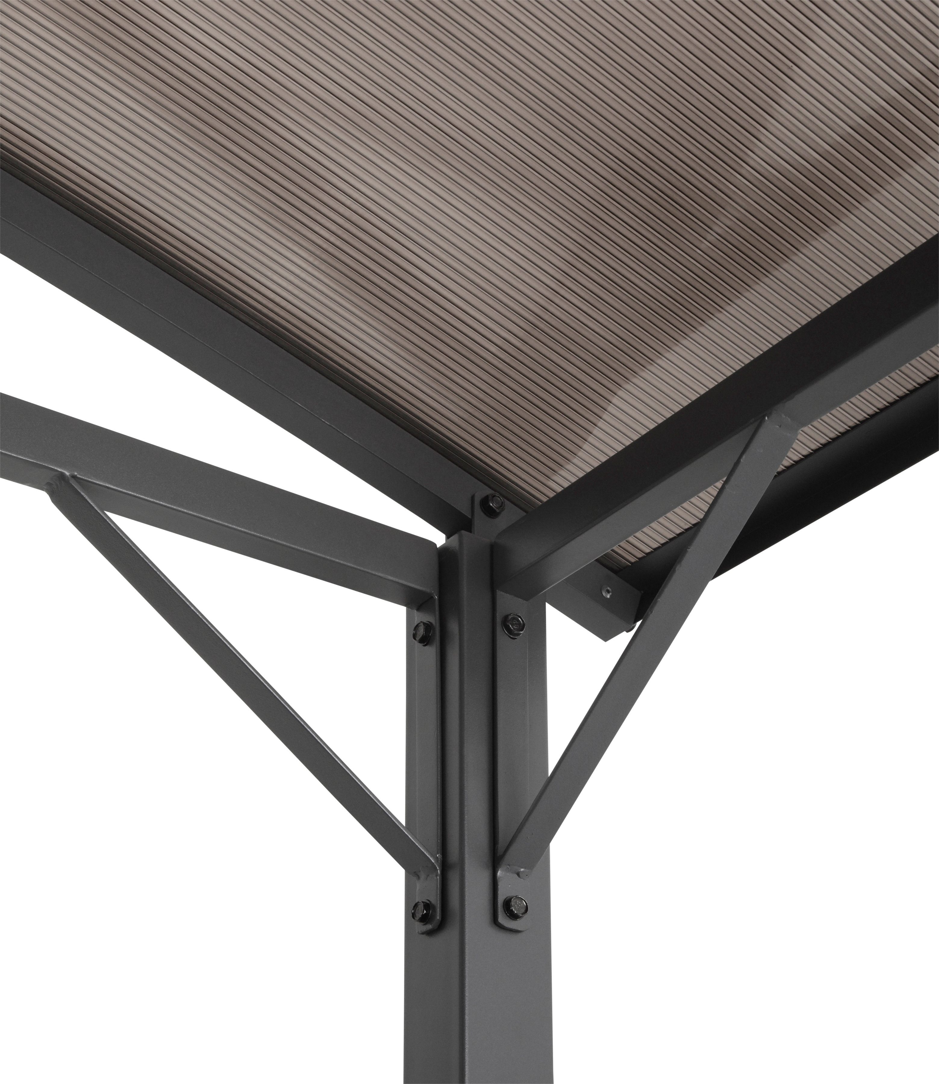KONIFERA Grillpavillon Roma, BxT: 250x140 cm, Stahlgestell, Polycarbonat-Dachplatten