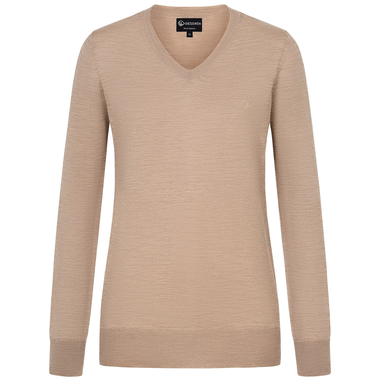 Baumwollpullover V-Ausschnitt Damen