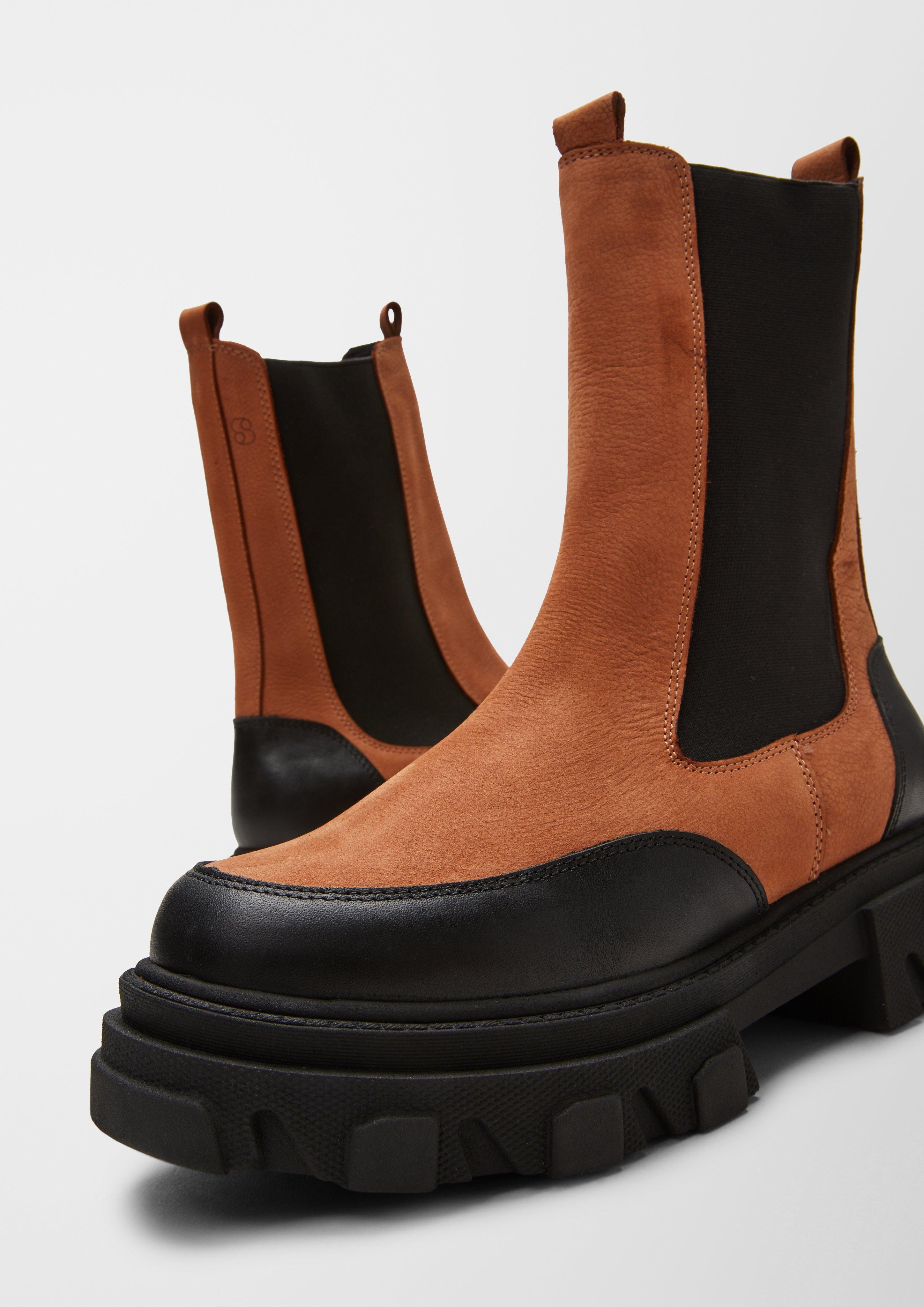 Stiefeletten im Materialmix  6007143-305