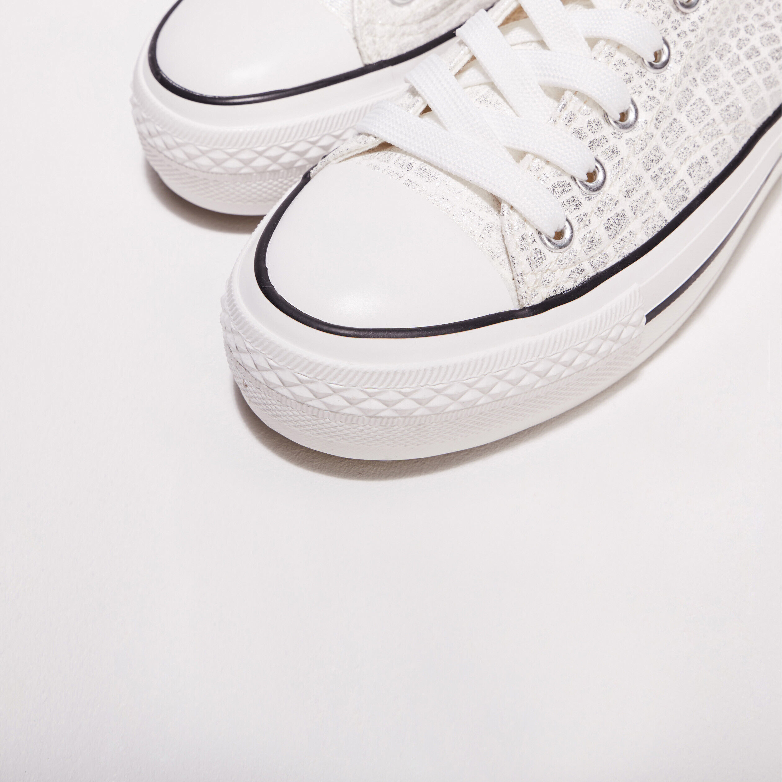 Tennis plateformes ecru femme | Cache Cache
