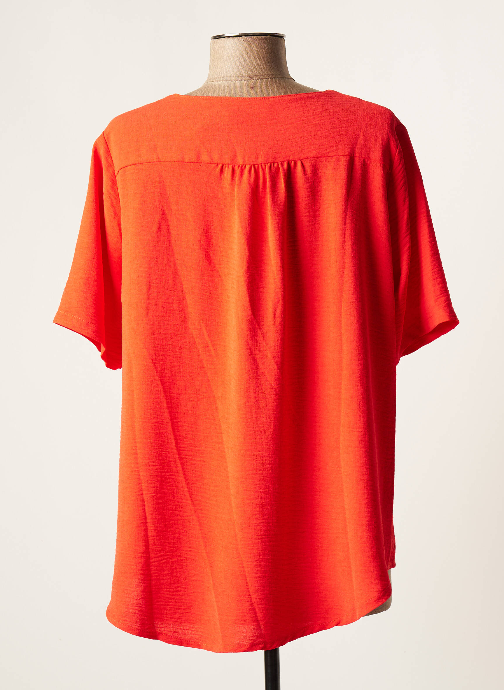 Halogene Tuniquemanchecourte Femme couleur orange
