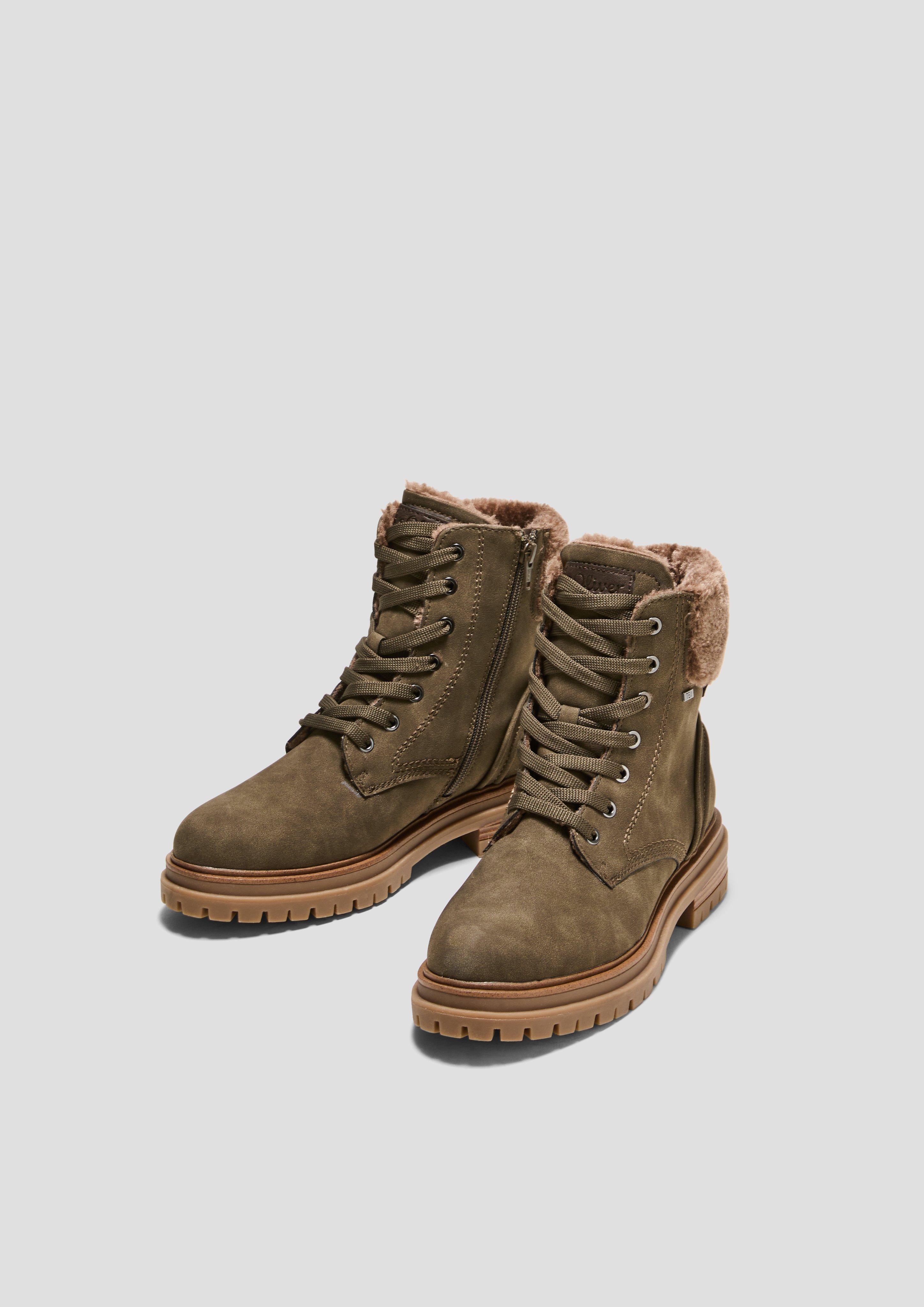Tex-Stiefel mit Kunstfell-Applikation  6008591-727