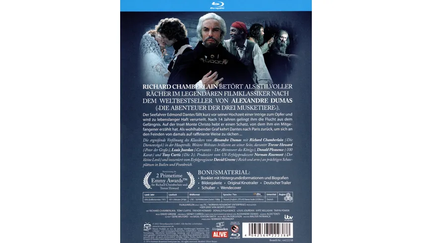 Der Graf von Monte Christo - mit Richard Chamberlain (Filmjuwelen)