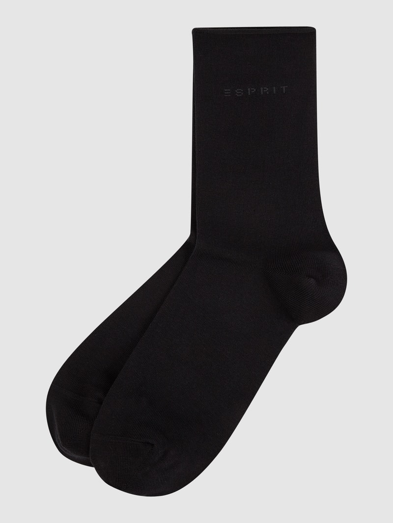 Socken im 2er-Pack in schwarz