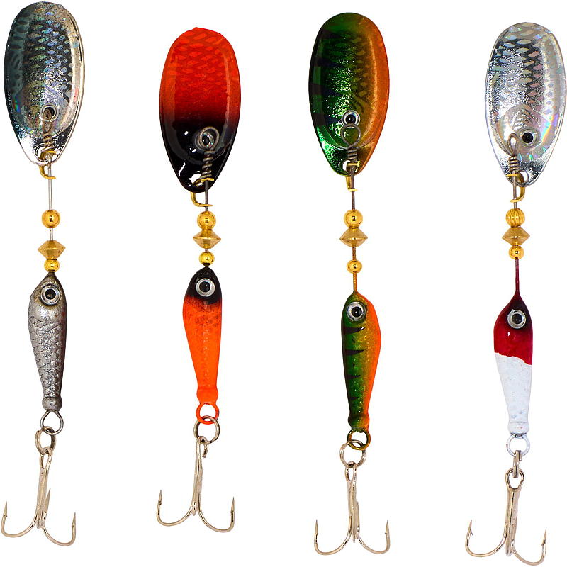 Villfisken Spinnere 4-pk 10 g, Aursjøen, Villfisken