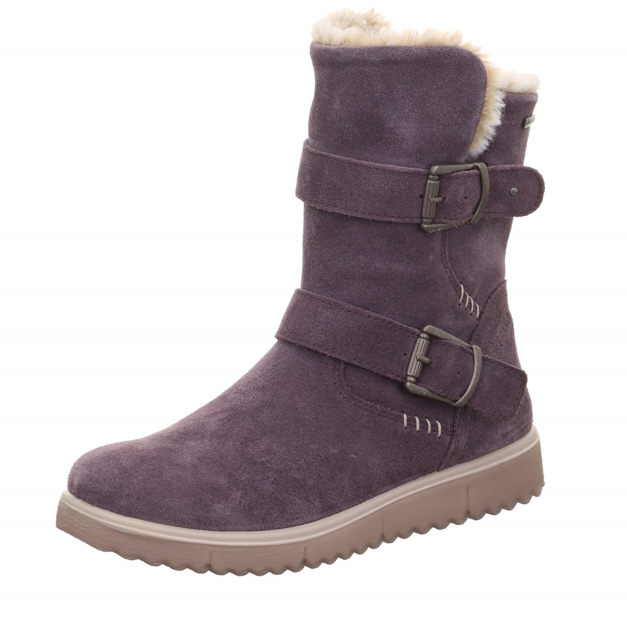 LORA - Lila Stiefel mit Reißverschluss