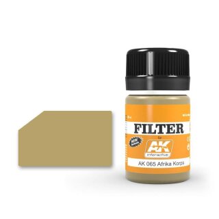 AK Weathering - Light brown for desert yellow (Afrika Korps) Filter 35ml