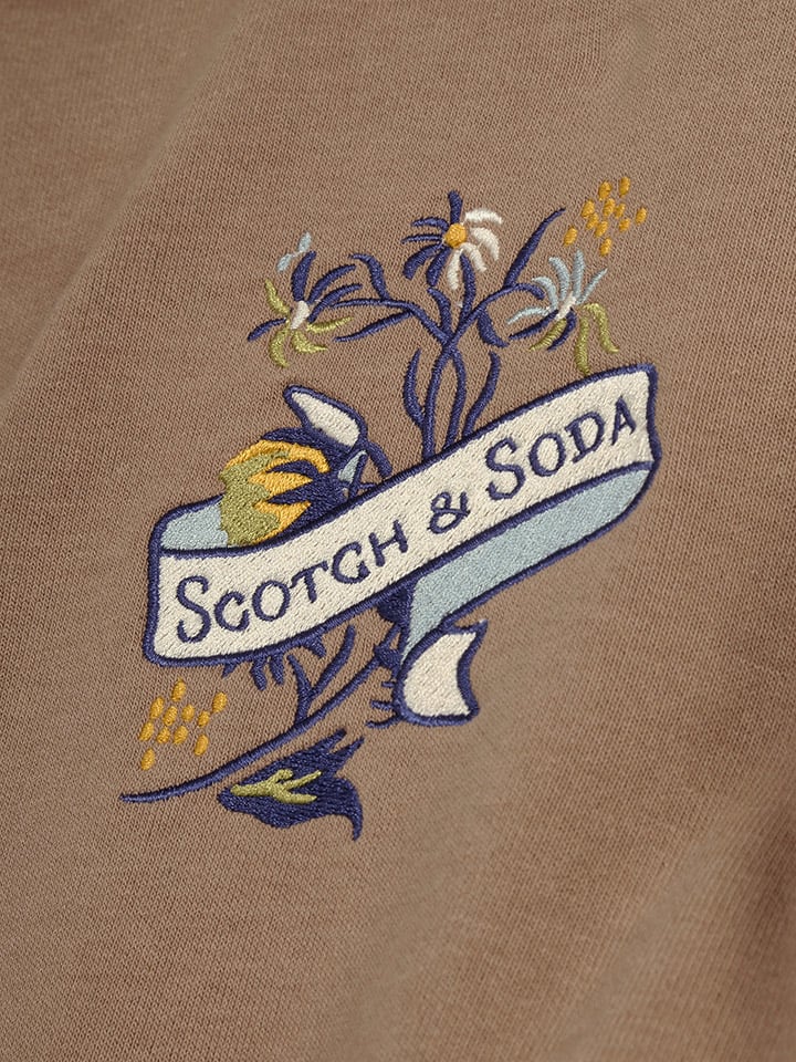 Scotch & Soda Hoodie in Hellbraun günstig kaufen
