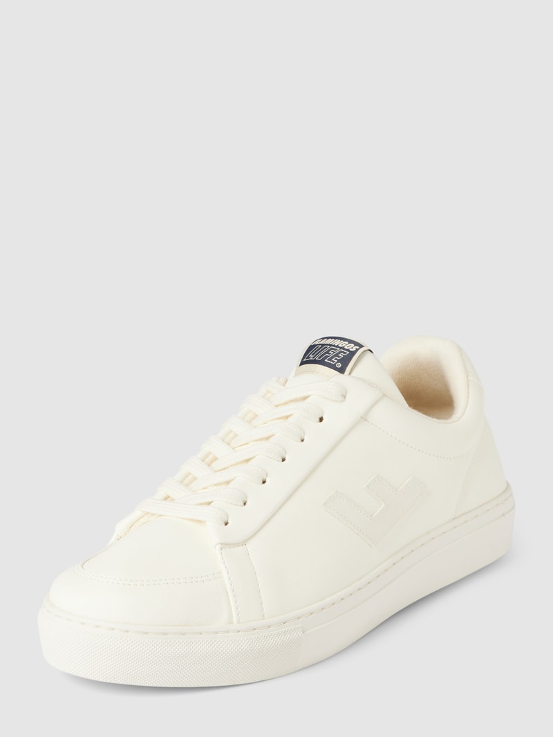 Sneaker mit Label-Detail Modell 'Classic 70s' in weiß