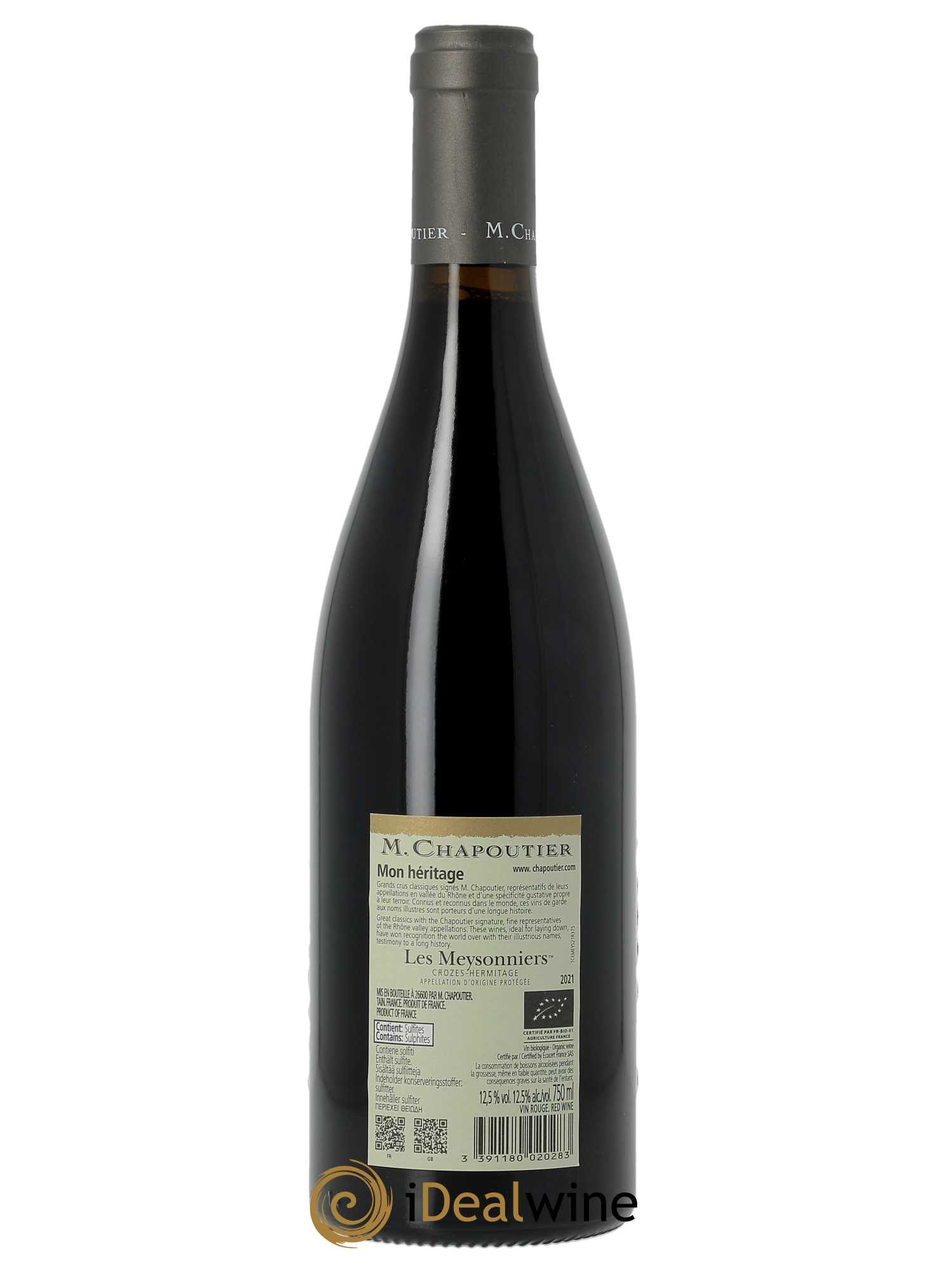 Crozes-Hermitage Les Meysonniers Chapoutier  2021 - Lot de 1 Bouteille