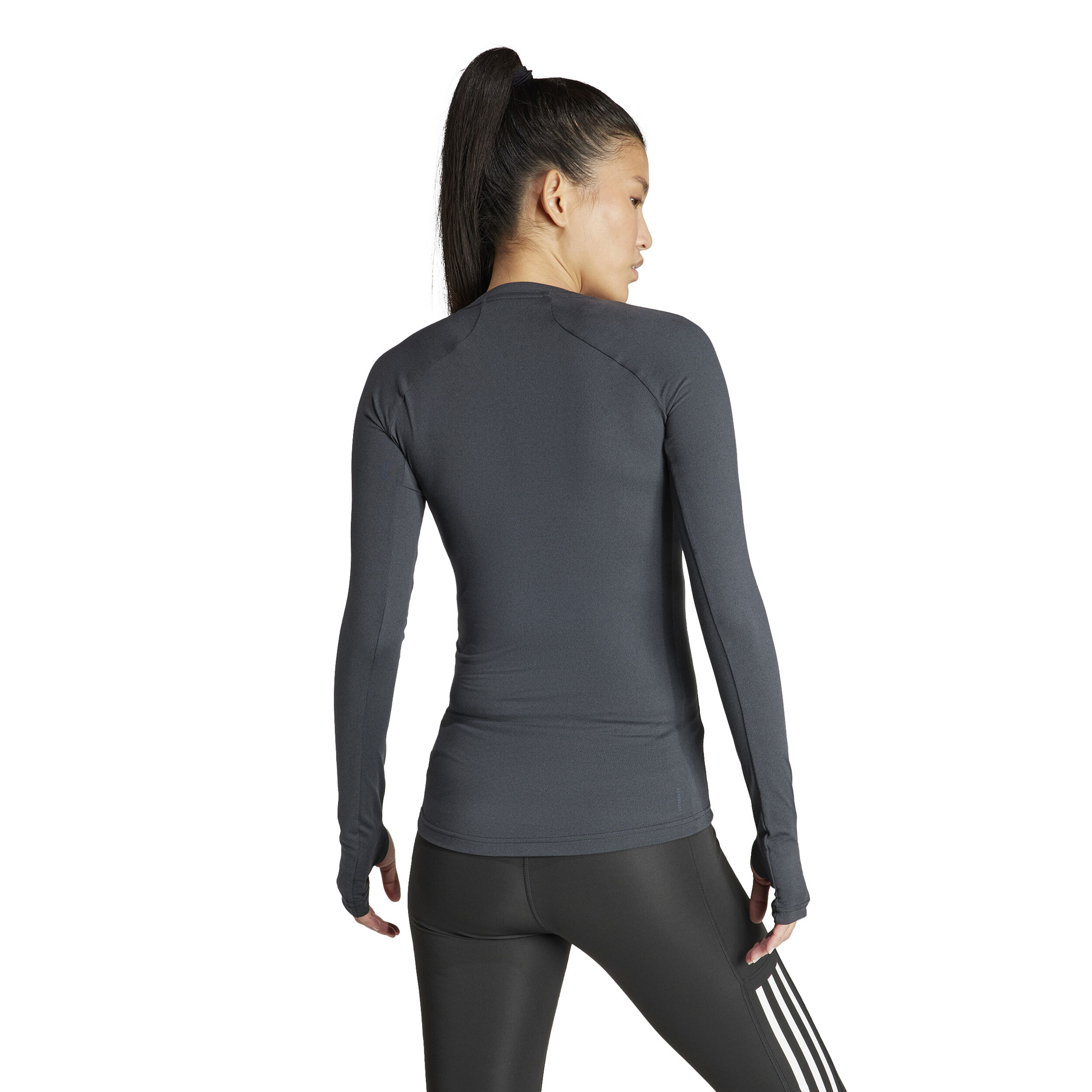 Tech-Fit Longsleeve Damen - Schwarz