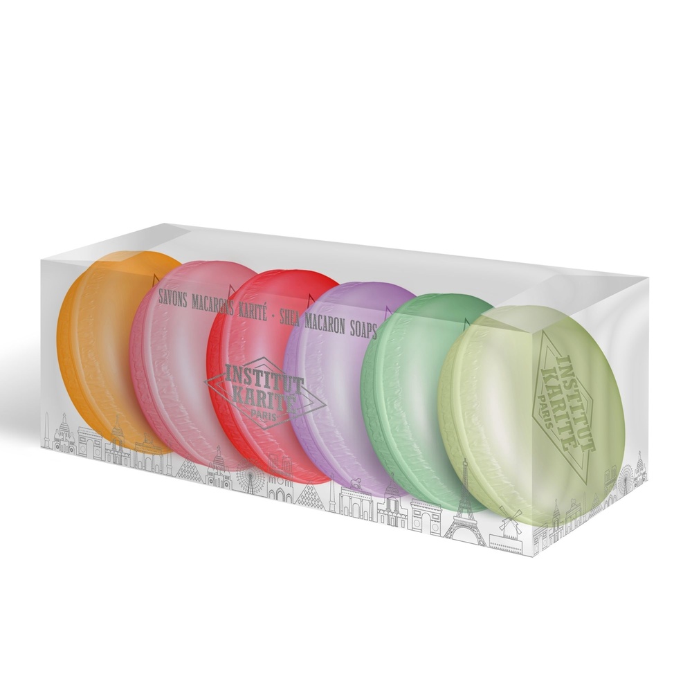 Institut Karité Paris Coffret 6 Savons Macarons Karité Savon