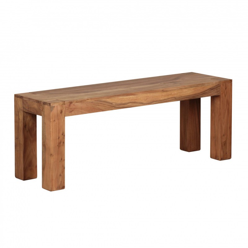 Wohnling Akazie Massivholz Esszimmer Sitzbank Bank 120 x 35 cm Holz