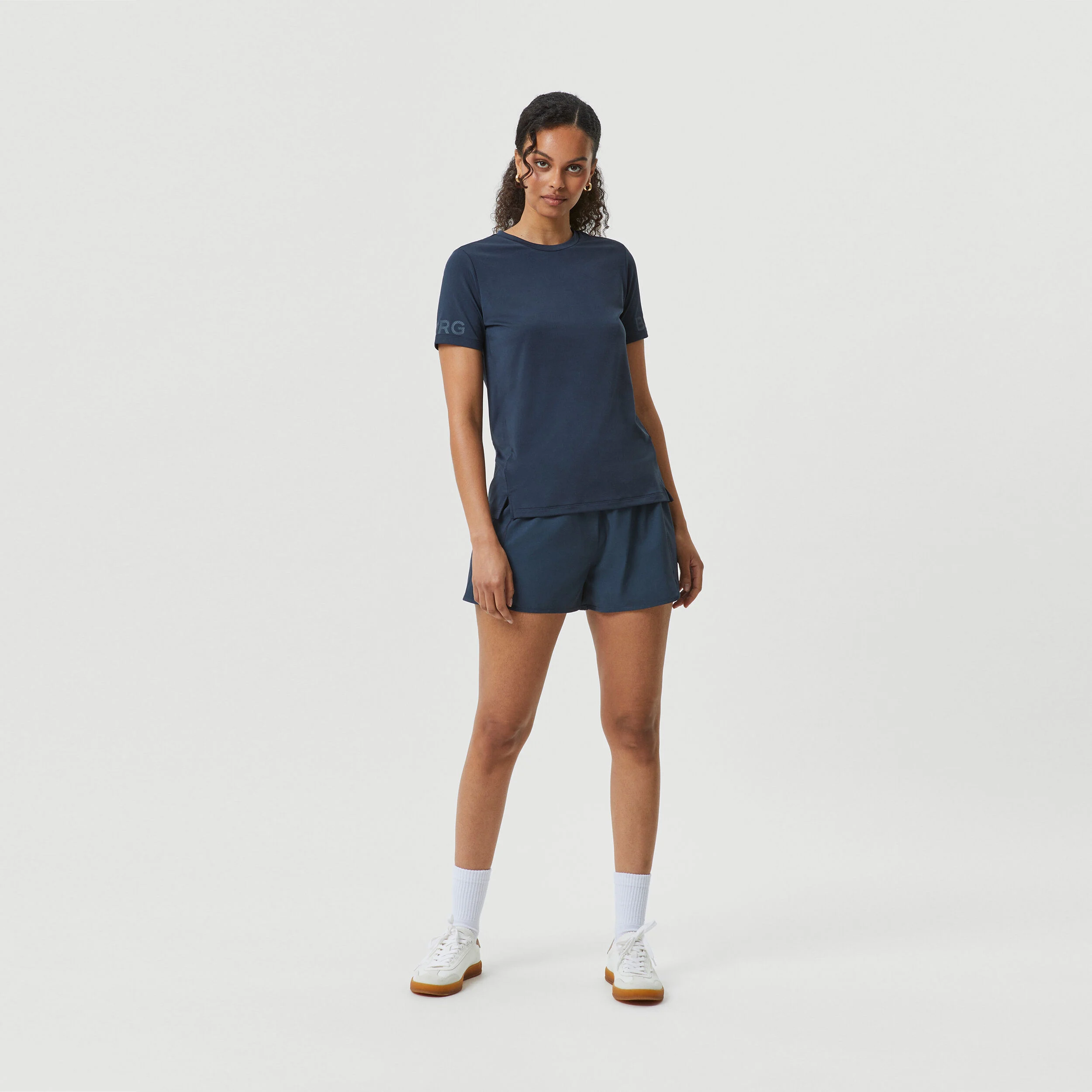 Borg Loose Shorts Damen - Blau