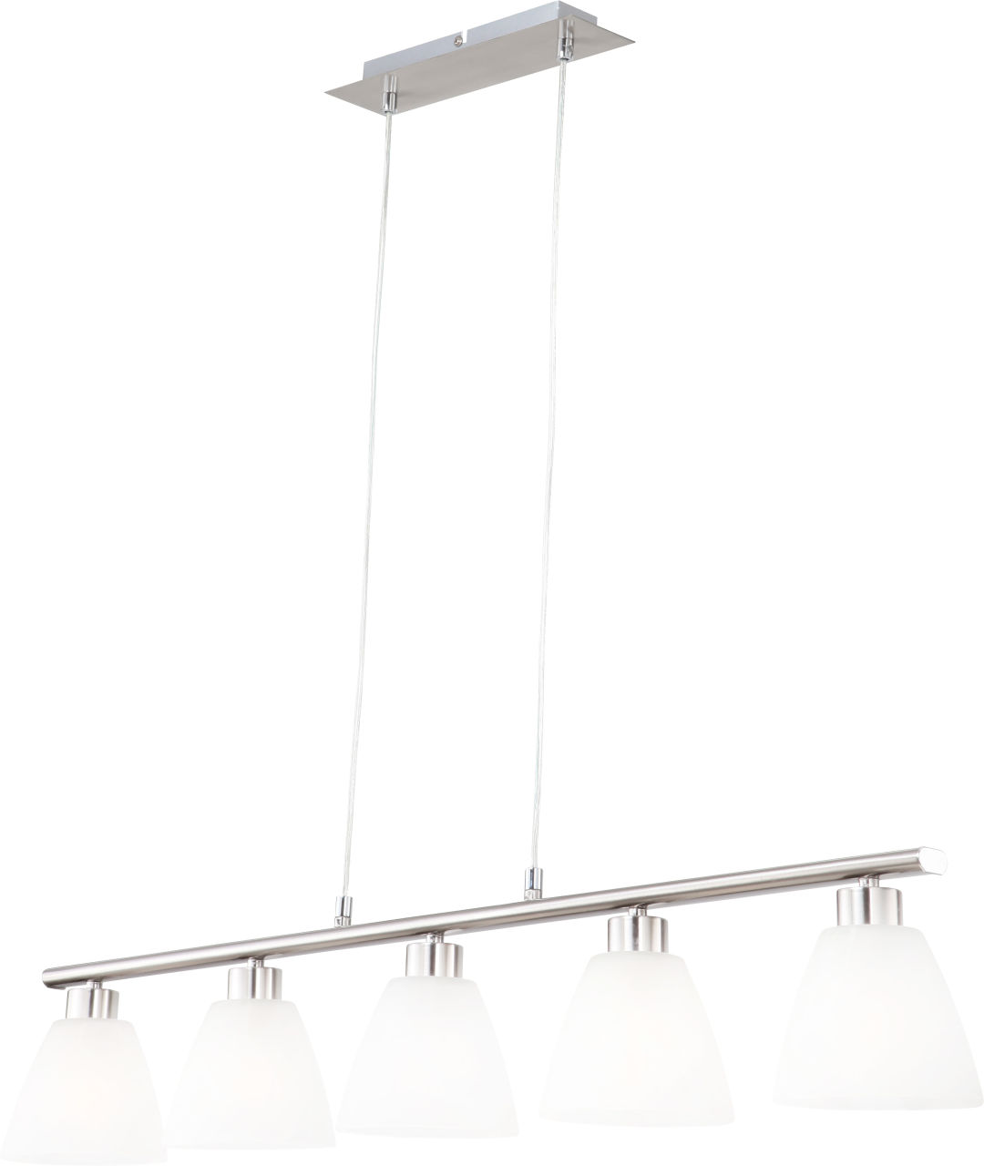 Globo Lighting - ILLIMANI - Hängeleuchte Metall Nickel matt, 5x E14