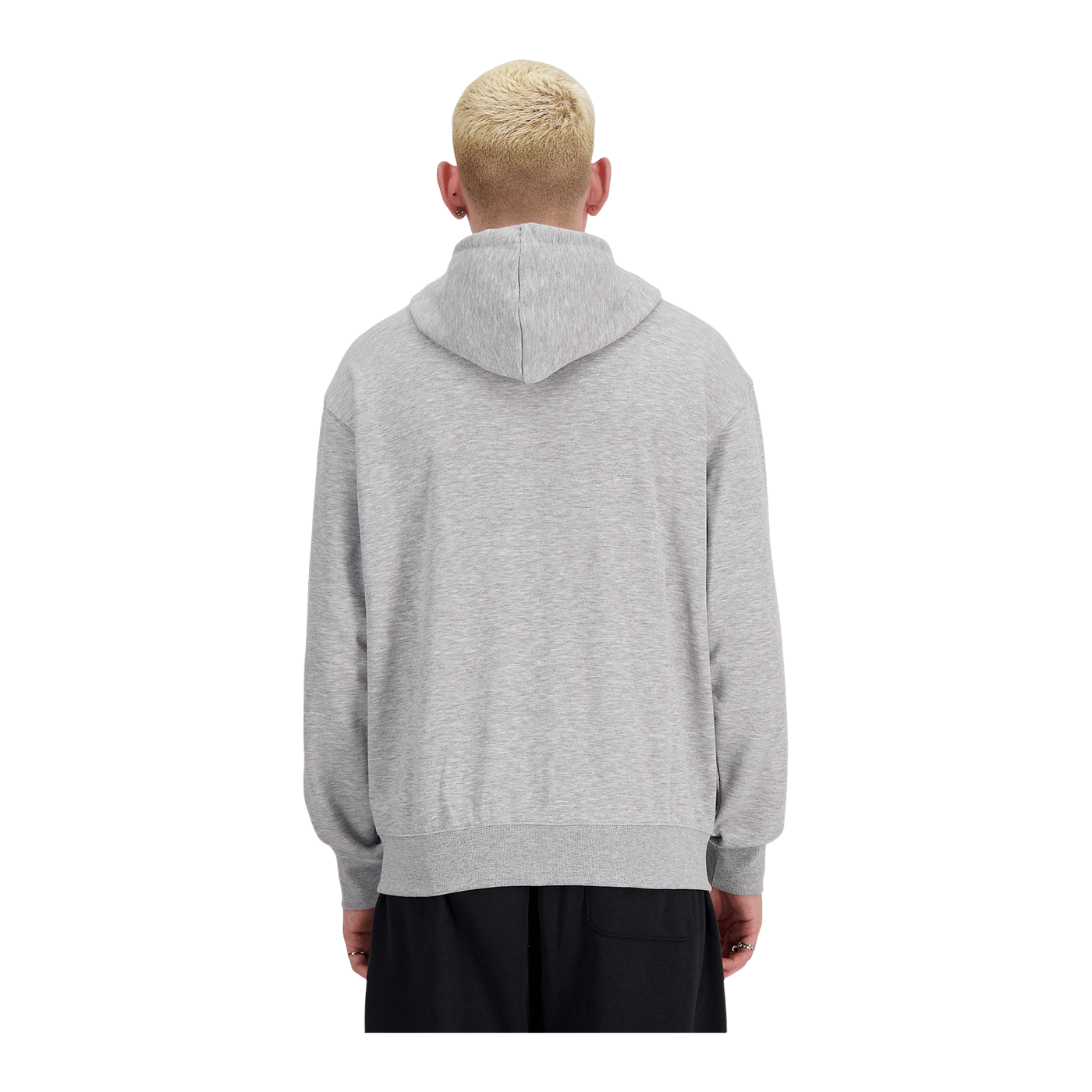 New Balance Sport Essentials Logo Fleece Jacke Grau FAG