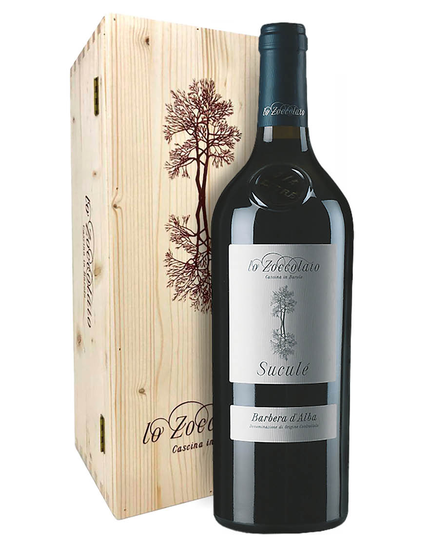 Barbera d'Alba Superiore DOC Suculé 2020 Lo Zoccolaio 0,75 ℓ, Caisse bois