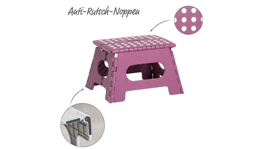 zeller Klapphocker grau