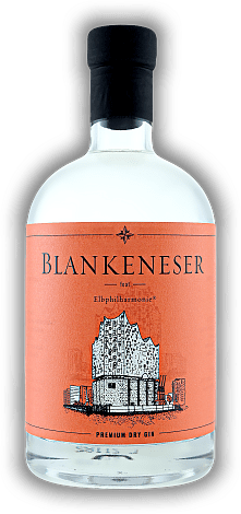 Blankeneser Premium Dry Gin - Motiv 'Elbphilharmonie' Blankeneser Premium Dry Gin - Motiv 'Elbphilharmonie' Collectors Edition Hamburg 0,5	 Liter - Vol 45%