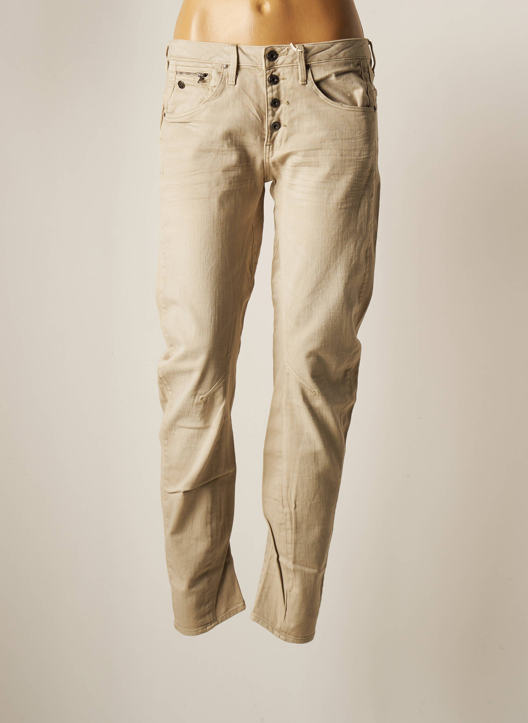 G Star Jeans Coupe Slim Femme couleur beige