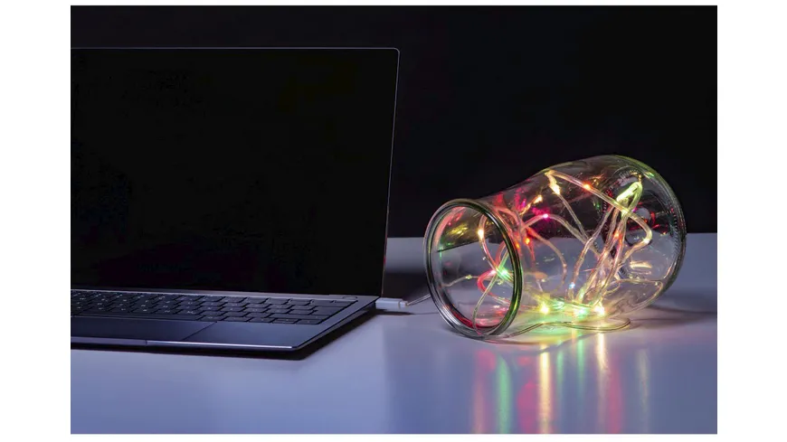 Hama USB-LED-Lichterkette, Bunt, 3 m