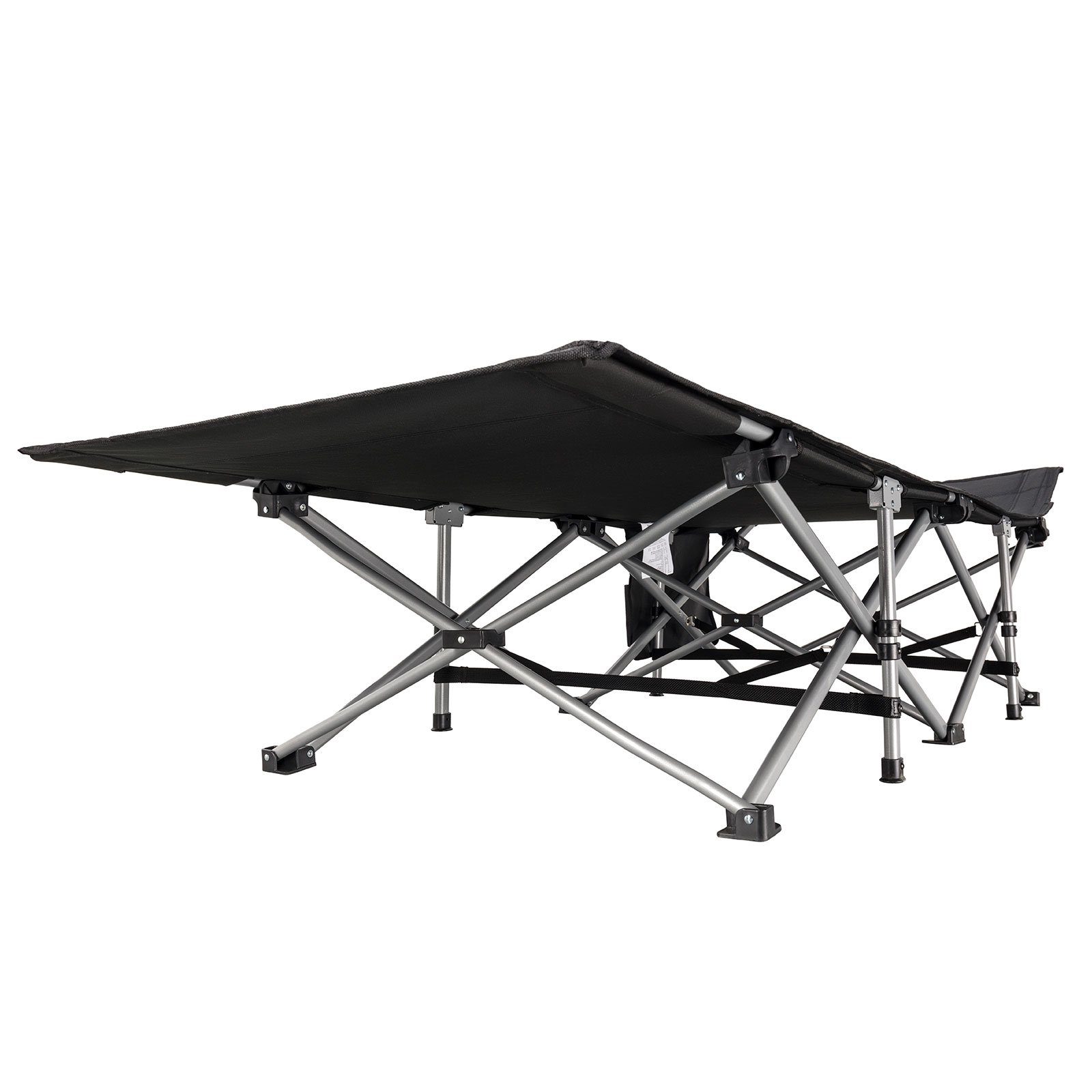 KingCamp Feldbett Feldbett XL Outdoor Camping Liege Gäste Klappbett Stahl 208x75cm 200kg