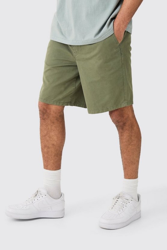Lockere Shorts in Khaki