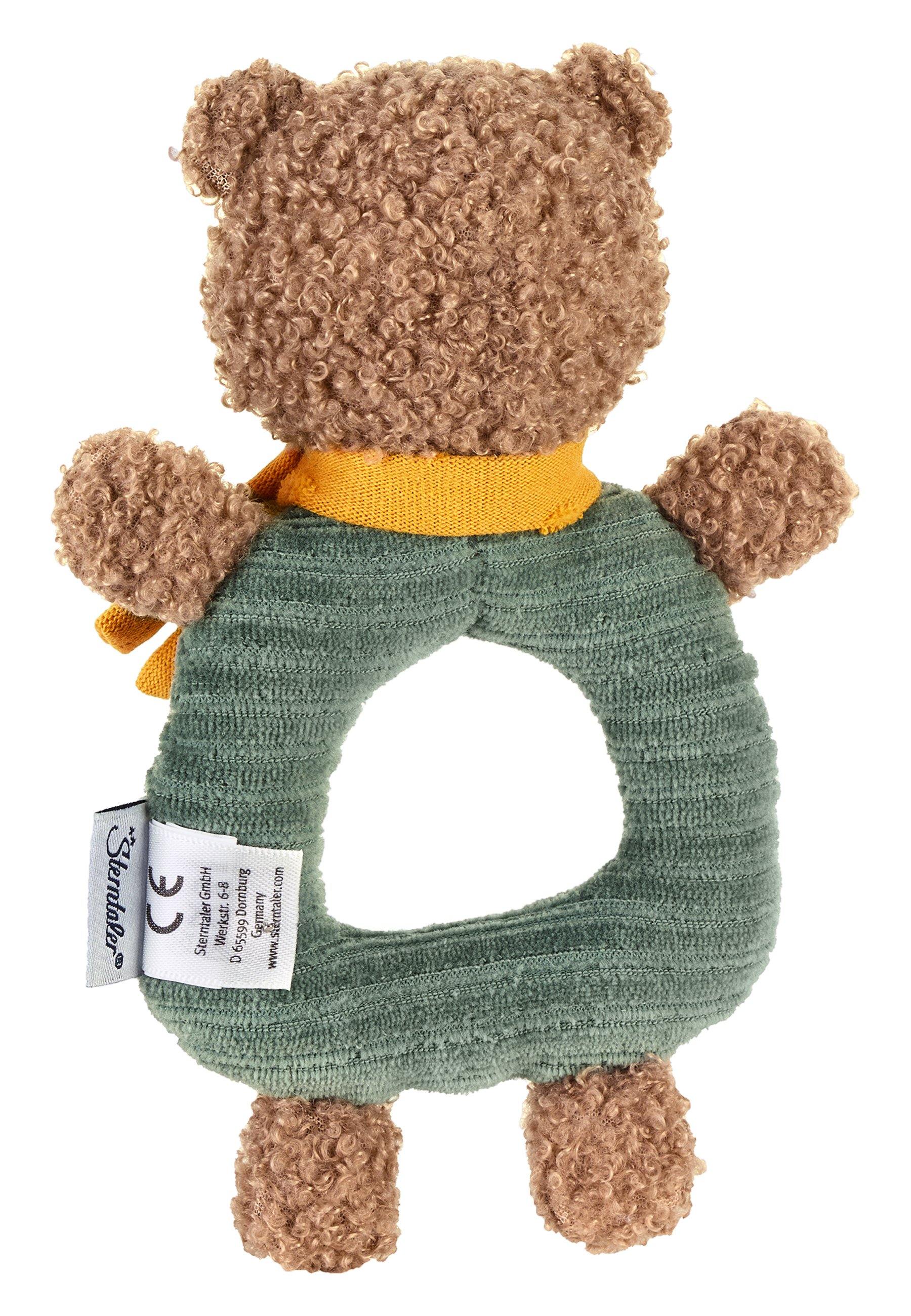 Greifling Bär Ben in Dunkelgrün und Braun, 17 cm