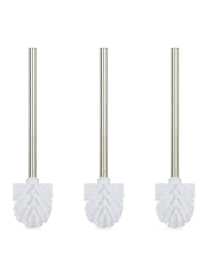 relaxdays 3x Toilettenbürste in Weiß - (H)35 x Ø 8 cm günstig kaufen onesize