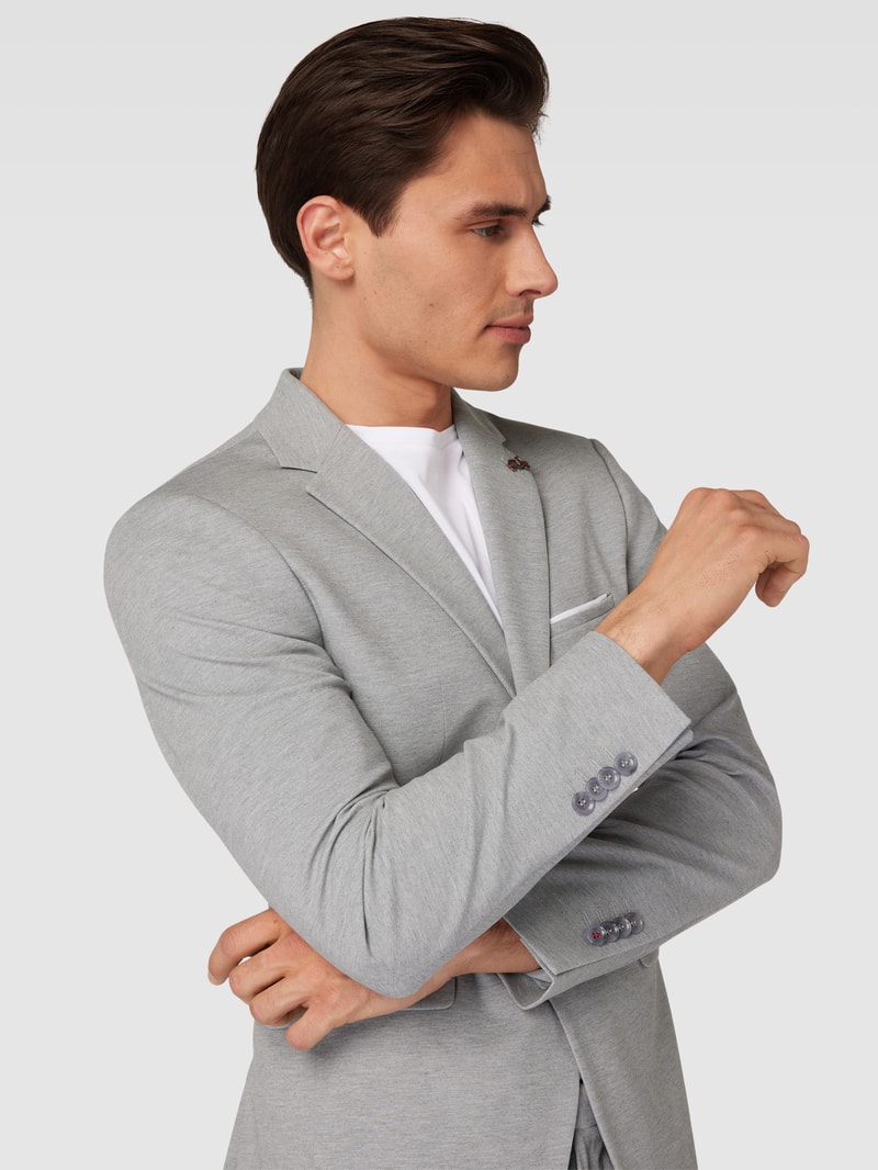 2-Knopf-Sakko im Regular Fit Modell 'Monopoli' in silber