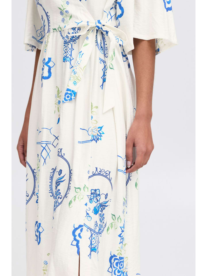 ICHI Midikleid in Bunt günstig kaufen