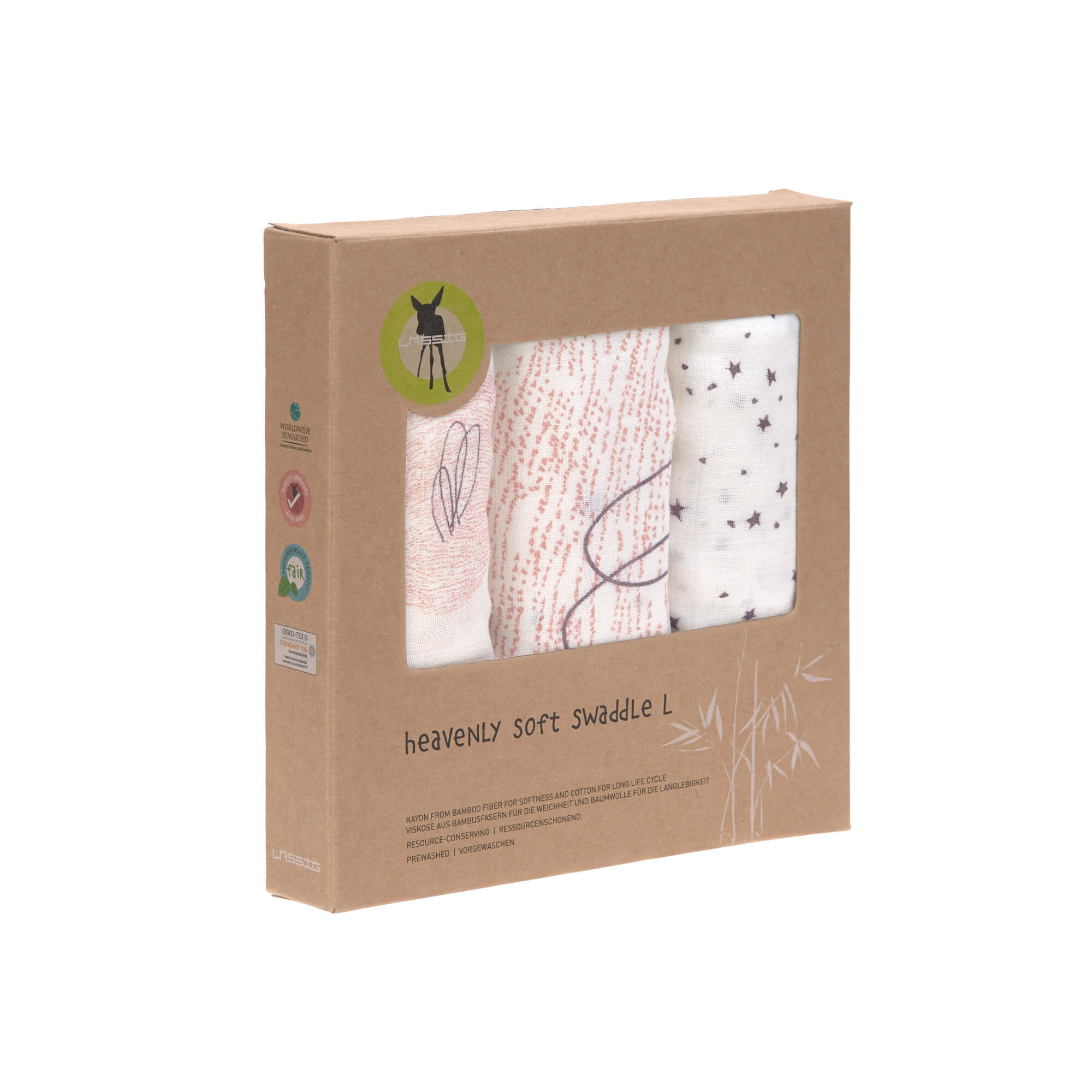 Mulltücher (3 Stk) - Heavenly Soft Swaddle L, Little Water Swan