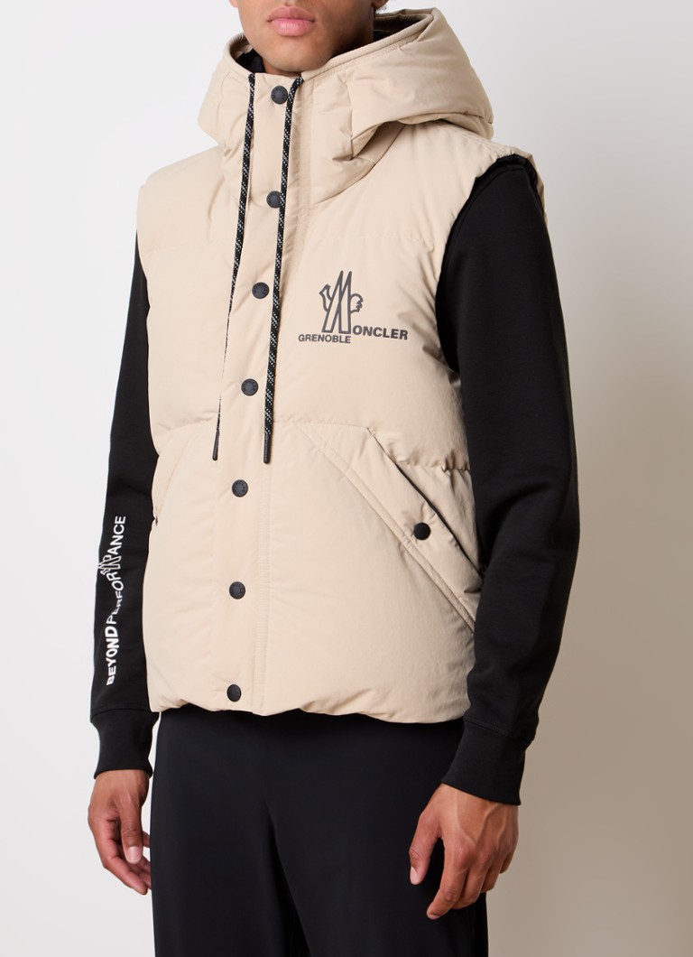 Moncler Quilted bodywarmer with down filling and hood