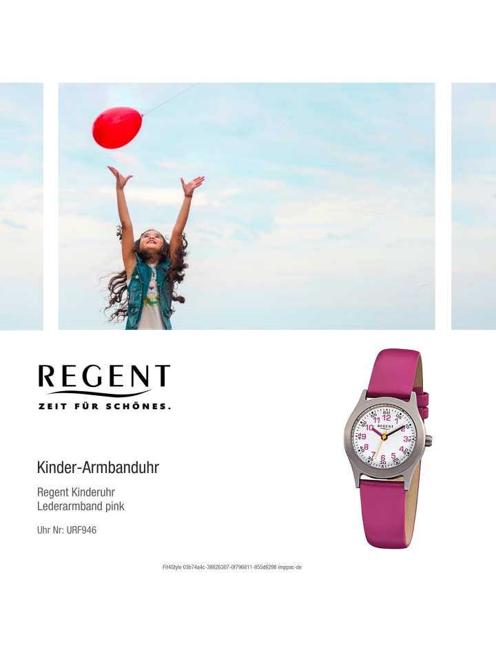 Regent Armbanduhr Regent Kinderuhren pink klein (ca. 26mm) günstig kaufen onesize