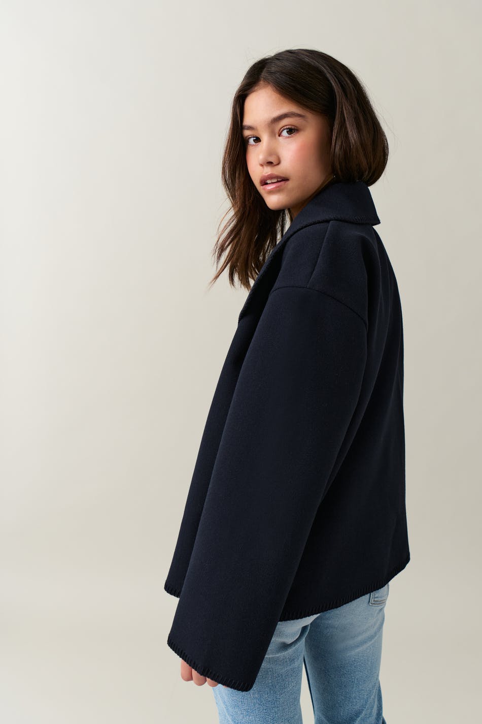 Y blanket stitch jacket
