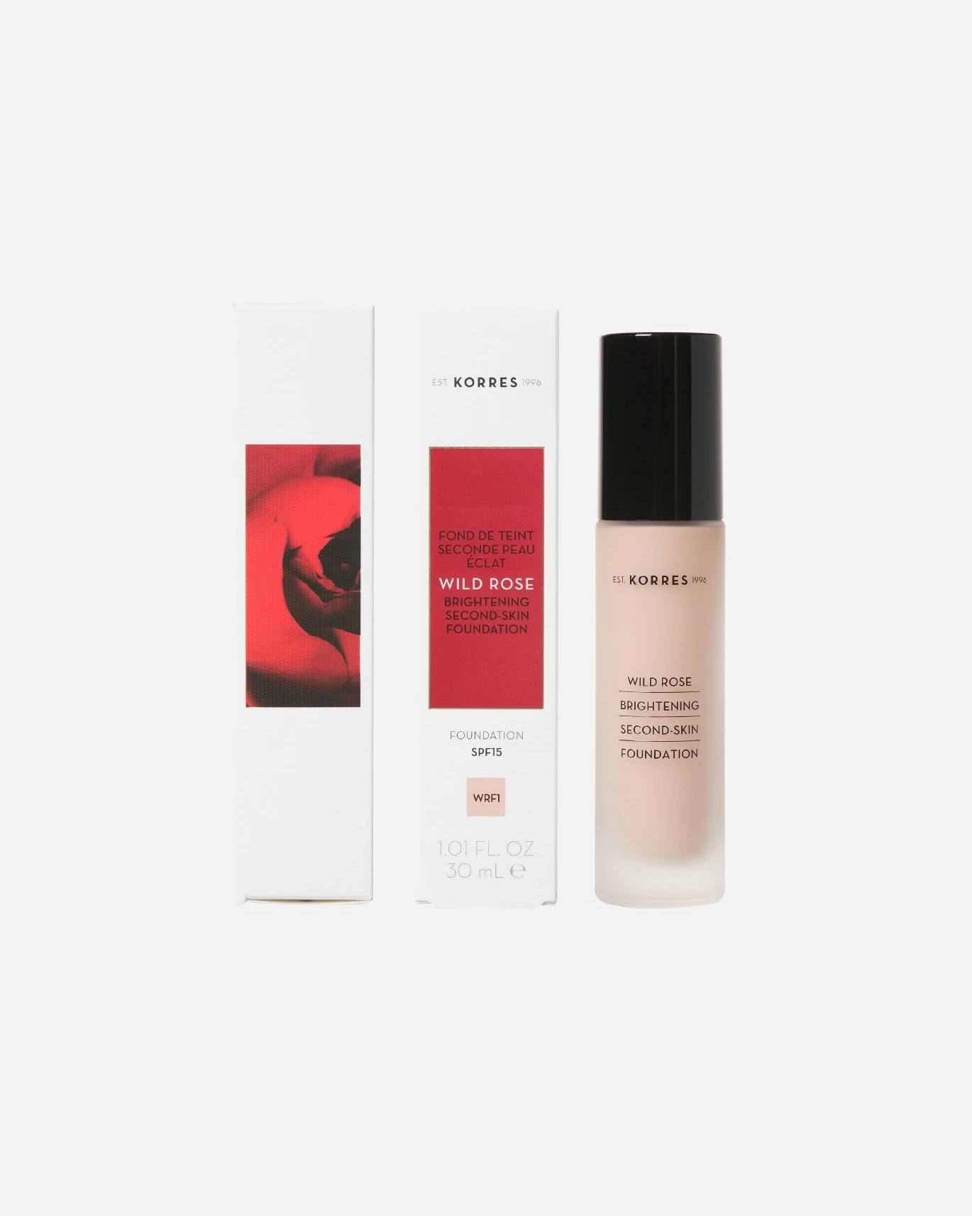 KORRES Podkladový make-up Second Skin & Radiance, SPF15 - odtieň č. WRF1