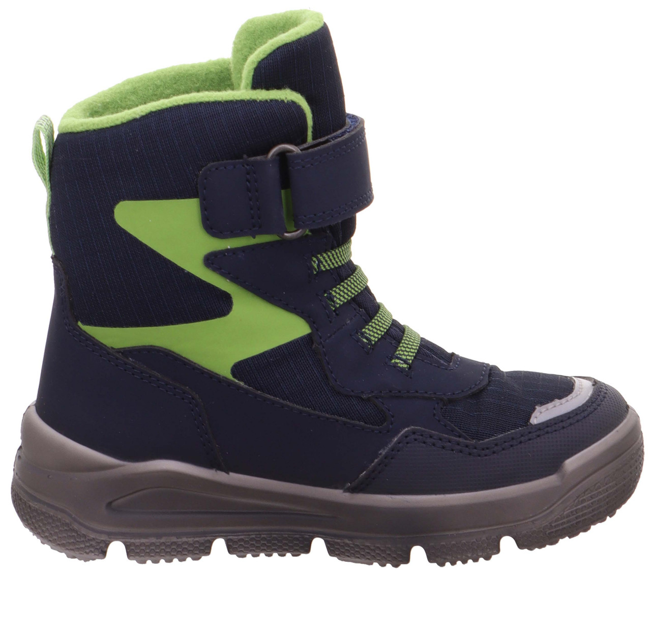 MARS - Blau/Hellgrün Boots mit Klettverschluss