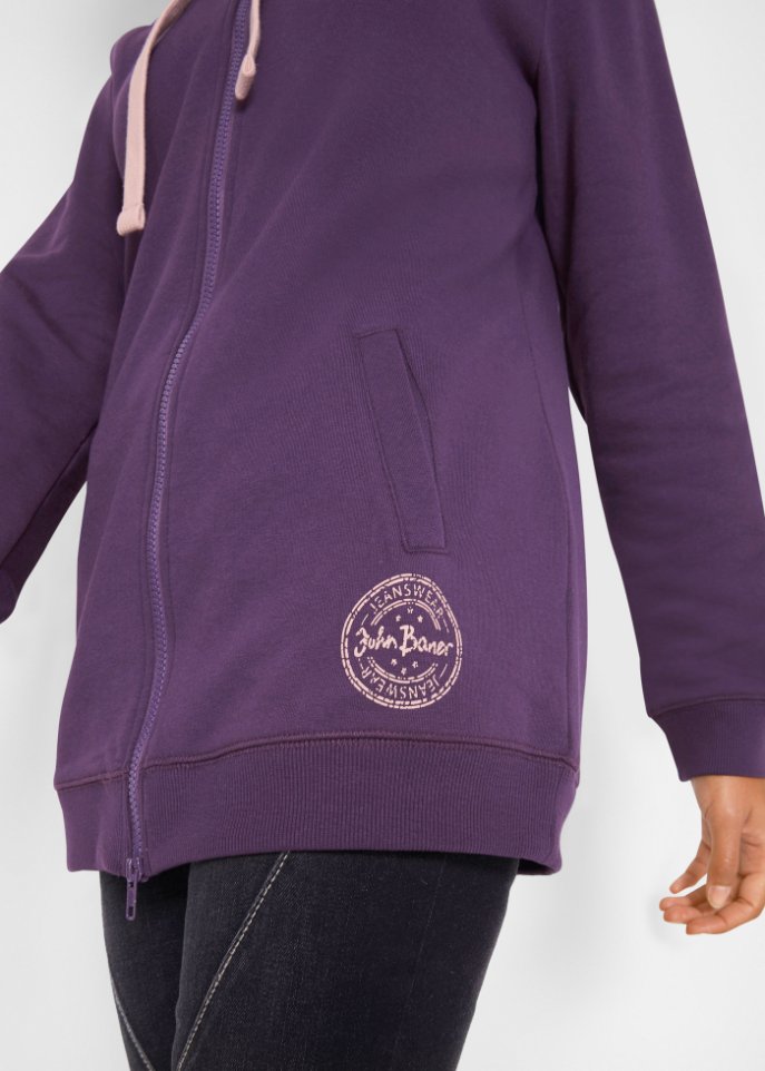 Long-Sweatjacke