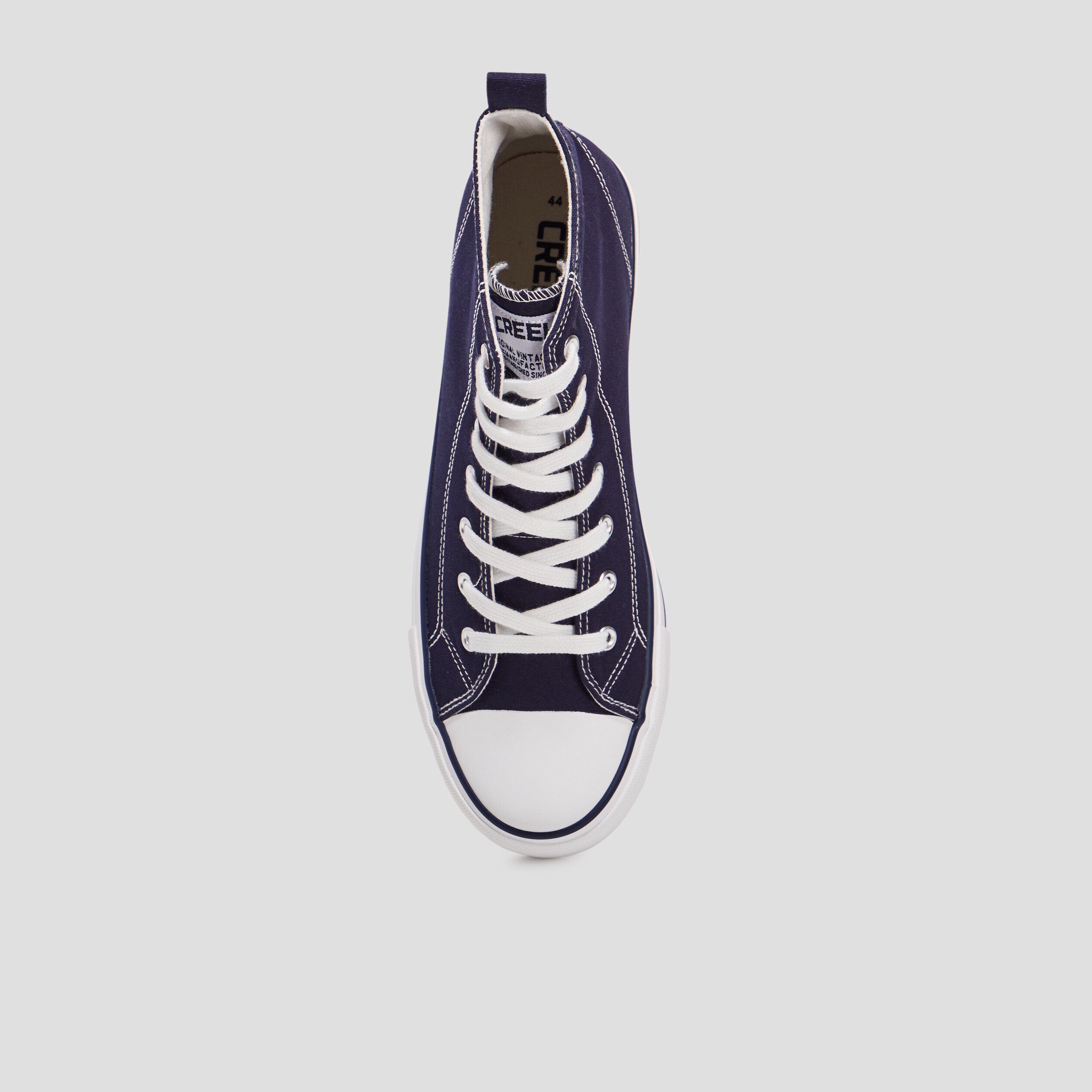 Baskets montantes en toile Creeks bleu marine homme | La Halle