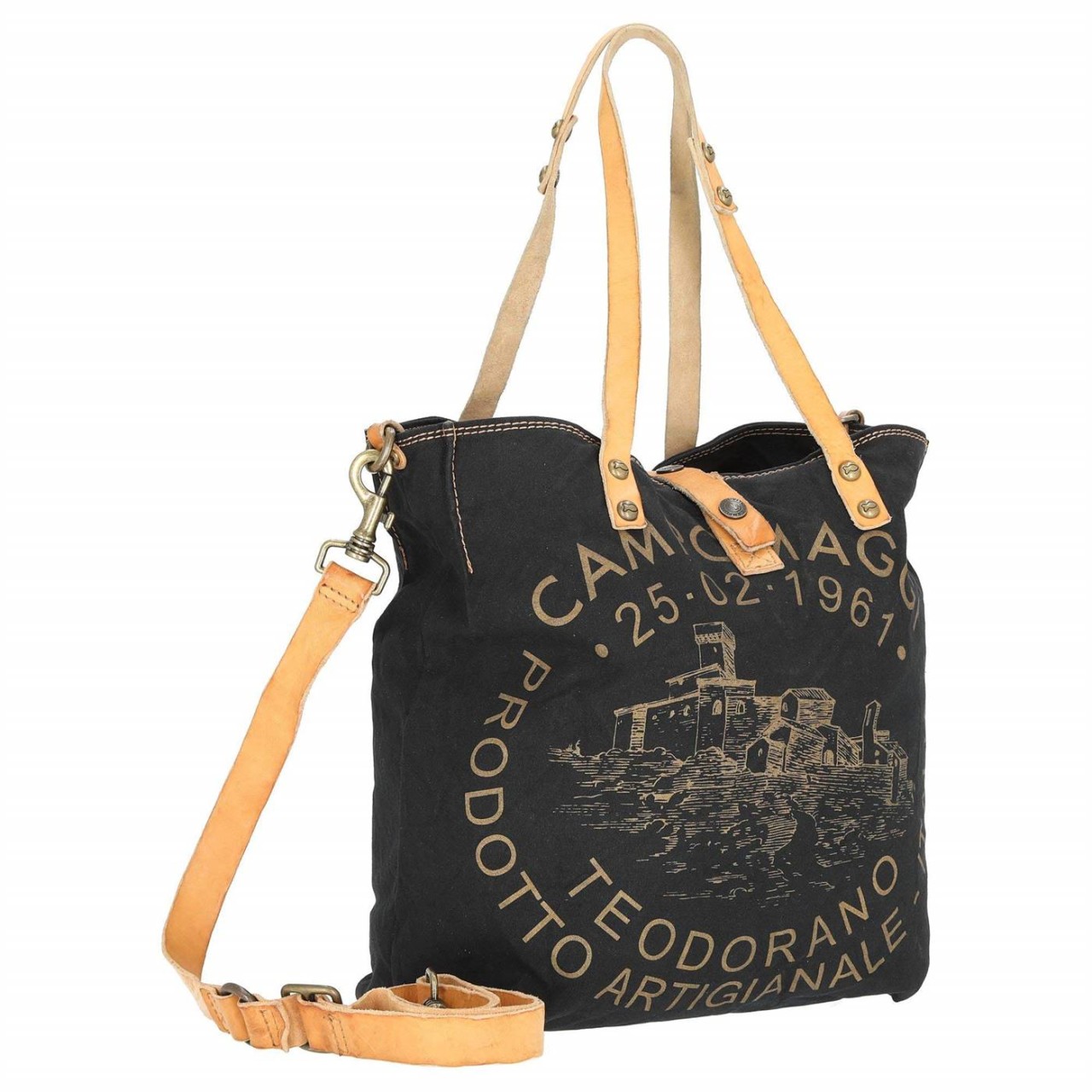 CAMPOMAGGI Handtaschen schwarz Shopper Manico L