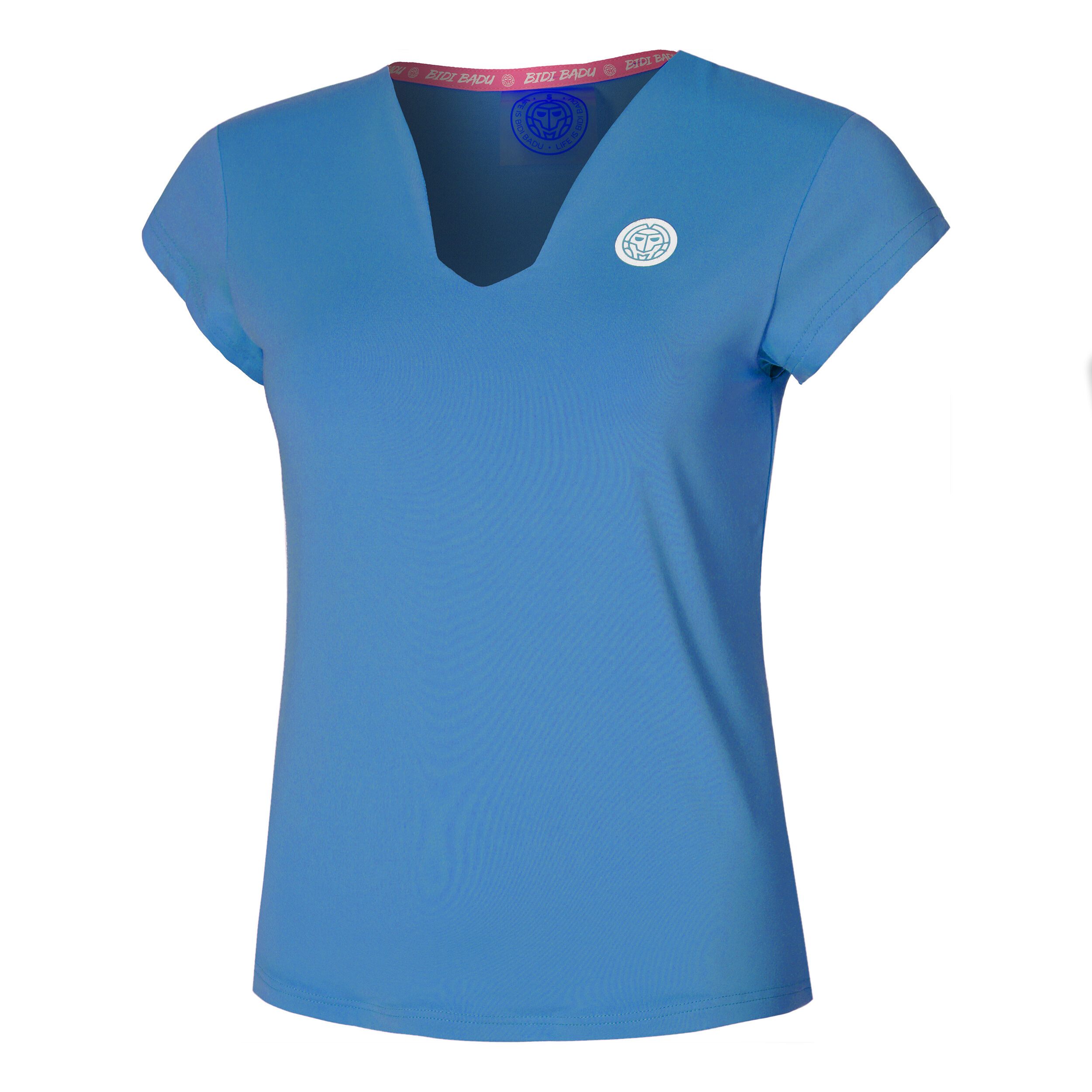 Spike V-Neck T-Shirt Damen - Blau