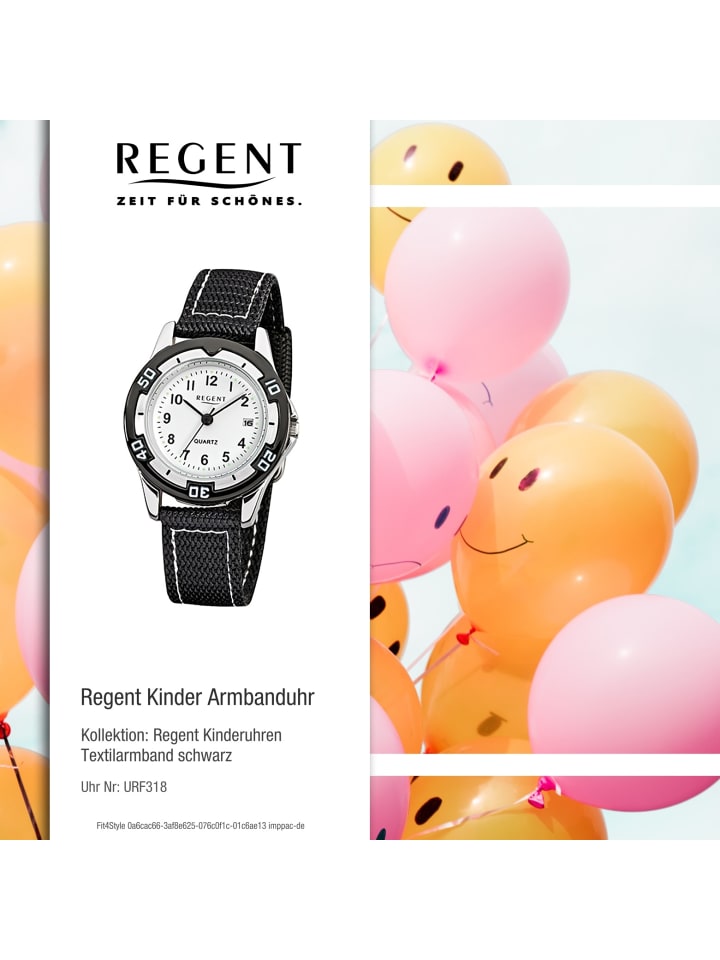 Regent Analog-Armbanduhr Regent Kinderuhren schwarz klein (ca. 29mm) günstig kaufen onesize
