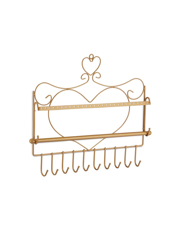 relaxdays Schmuckhalter in Gold - (B)36,5x (H)30 x (T)3,5 cm günstig kaufen onesize