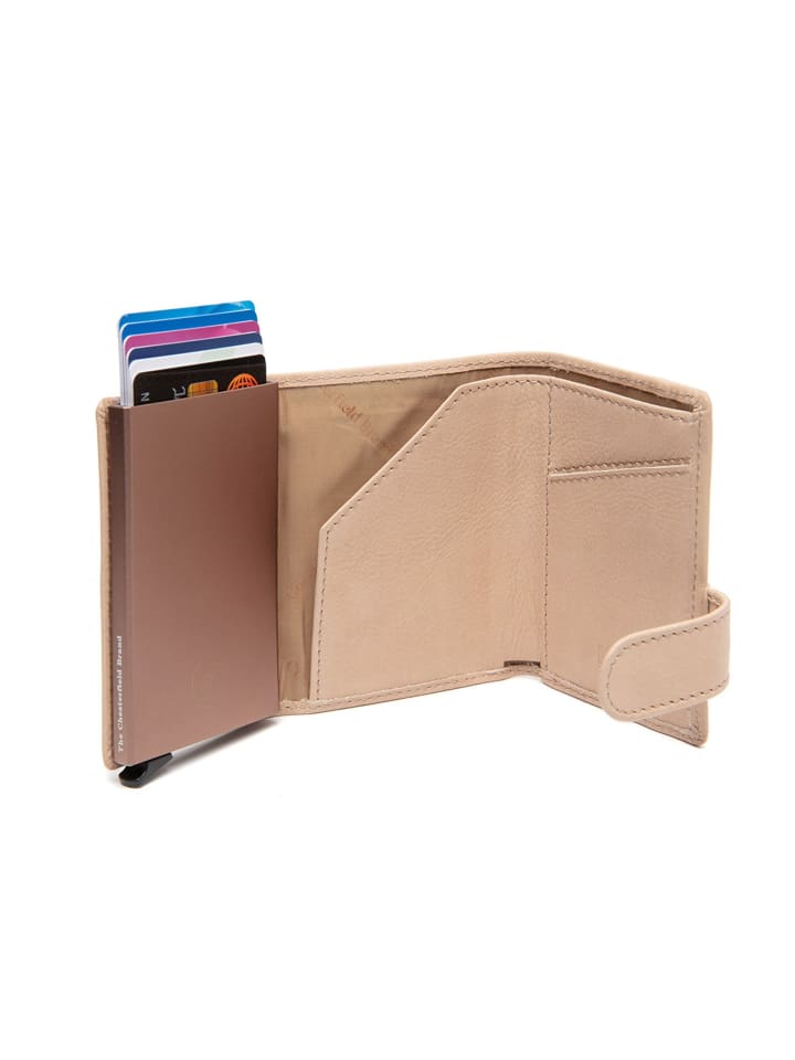 The Chesterfield Brand Nivala Geldbörse RFID Schutz Leder 7.5 cm in beige günstig kaufen onesize