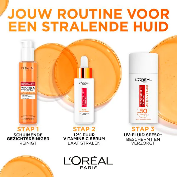 L'Oréal Paris Revitalift Clinical FPS 50 Vitamina C Fluido Anti-UV 50ml