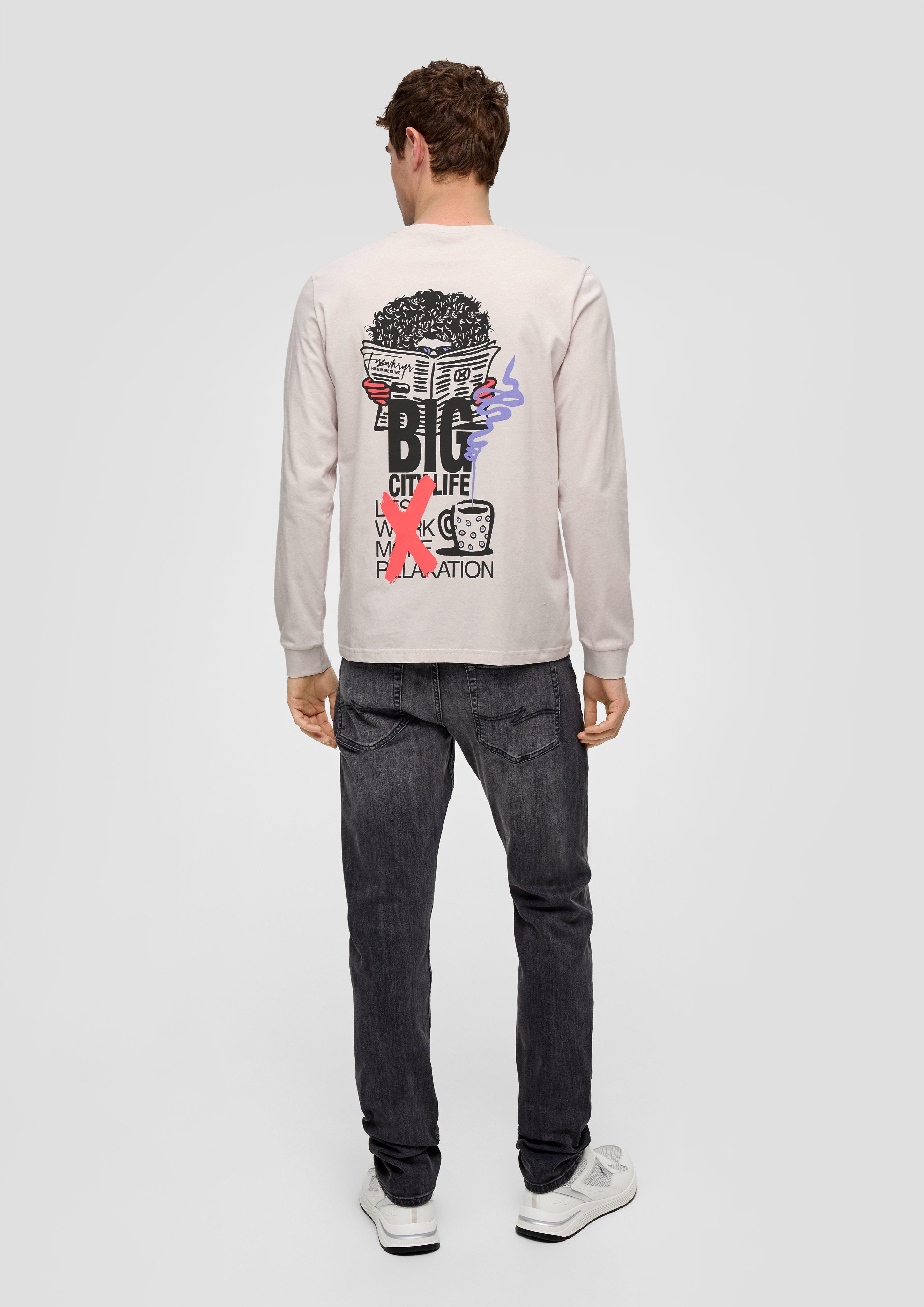 Longsleeve mit Rückenprint  2140708-90D0