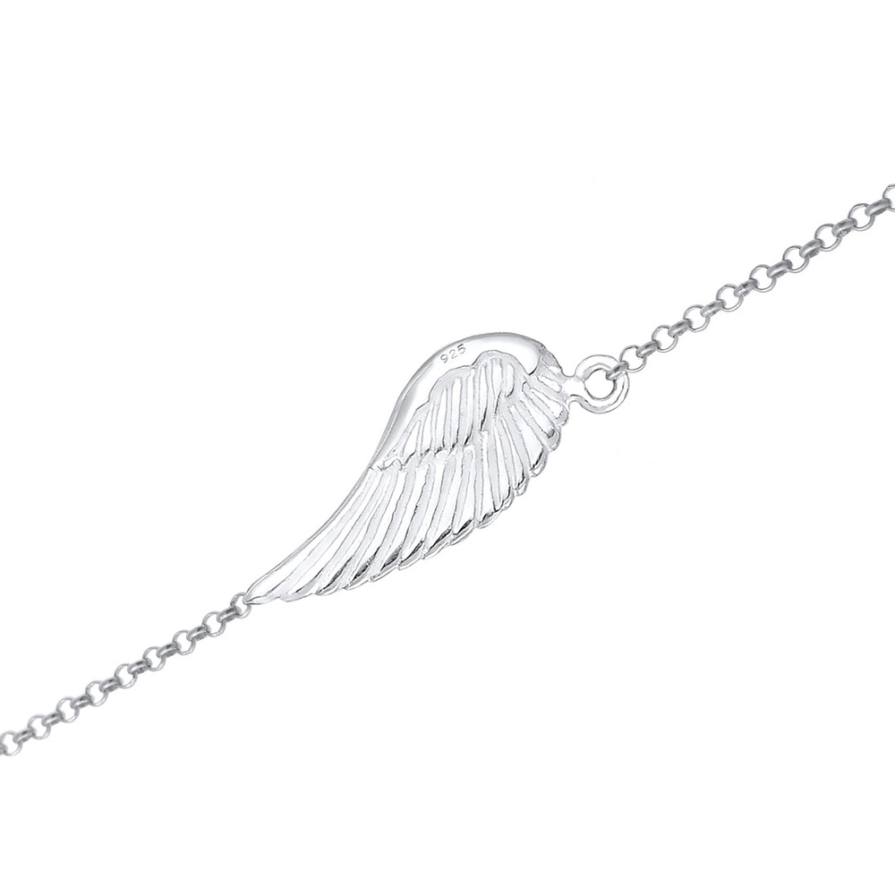 Elli Elli Bracelet Femmes Symbole Aile Ange Gardien en Argent Sterling 925 Bracelet
