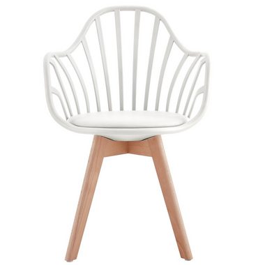 TRISENS Esszimmerstuhl Adele (1 - 4er Pack, 1 St), Küchenstuhl mit der gepolsterten Sitzfläche Gartenstuhl in Lederoptik