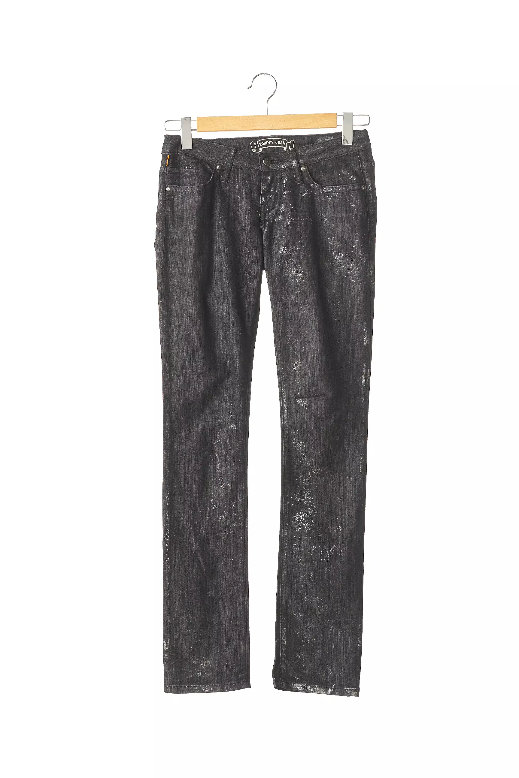 Robin S Jean Pantalons Droits Femme couleur noir