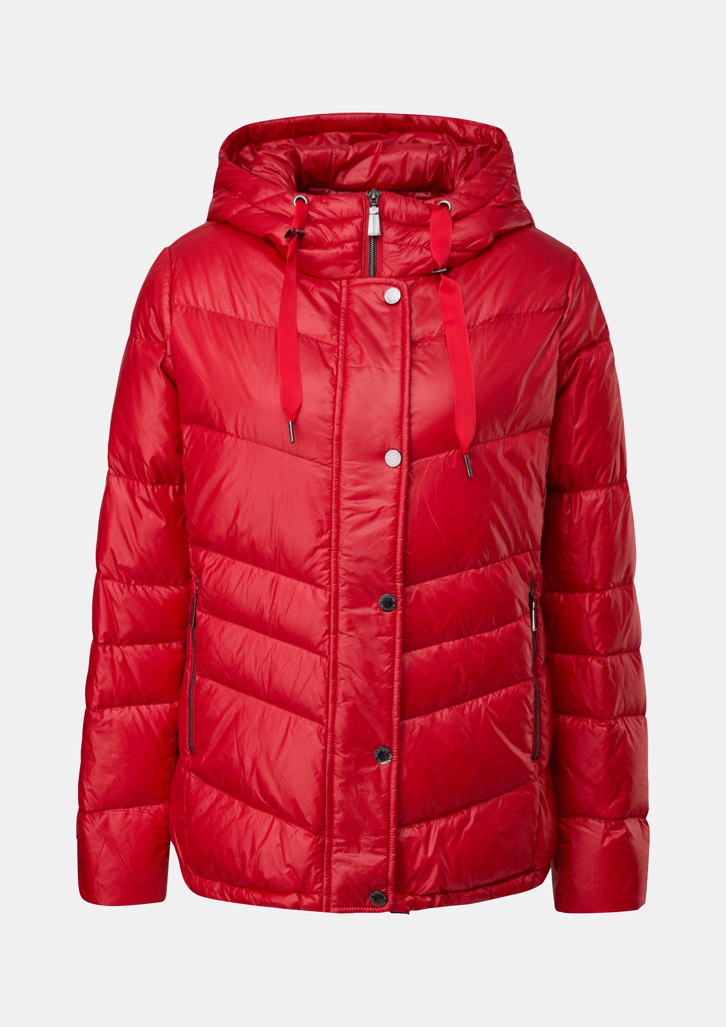 Steppjacke mit Daunen wattiert - chilirot